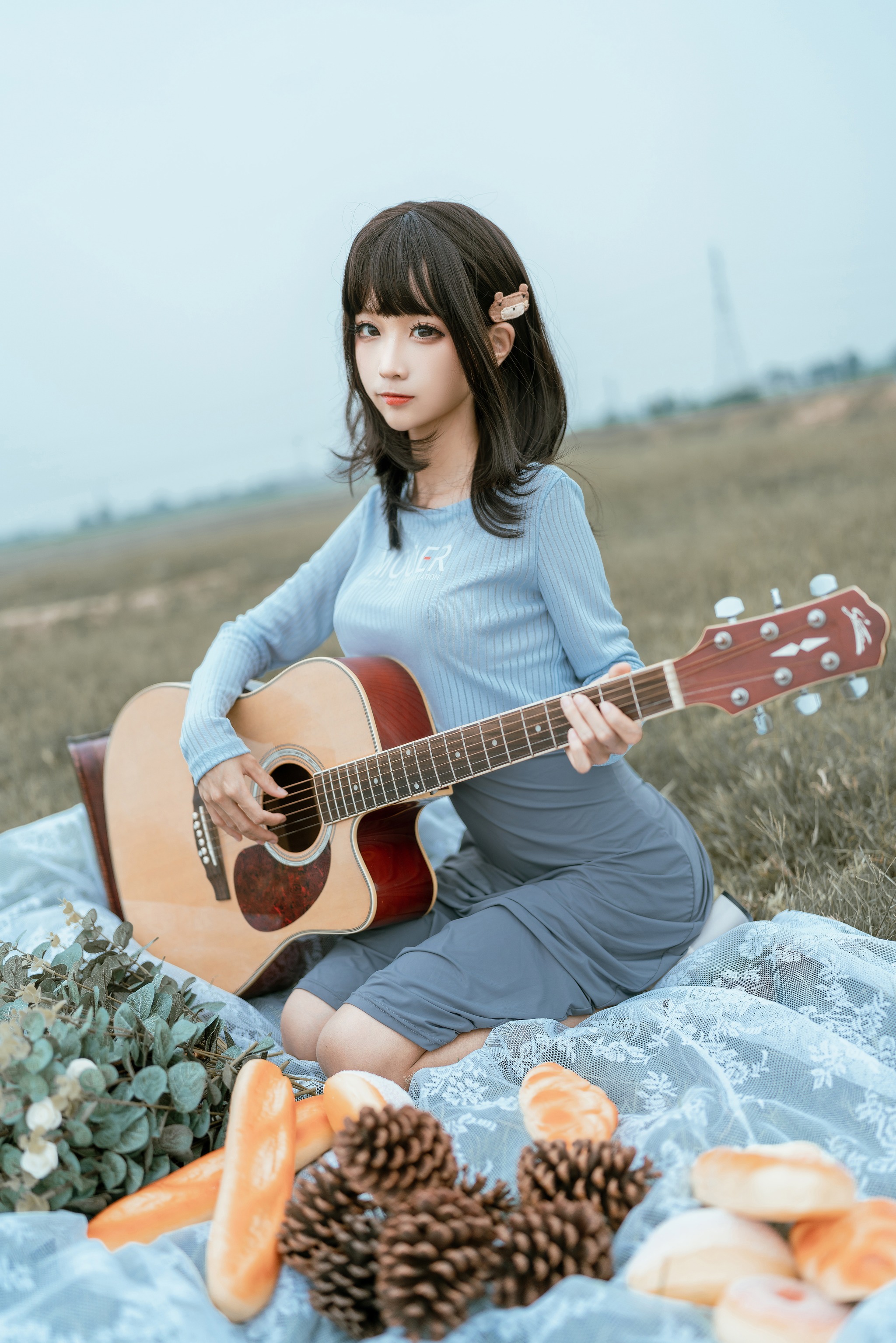 蠢沫沫 - NO.142 吉他妹妹 [50P]-XikXak